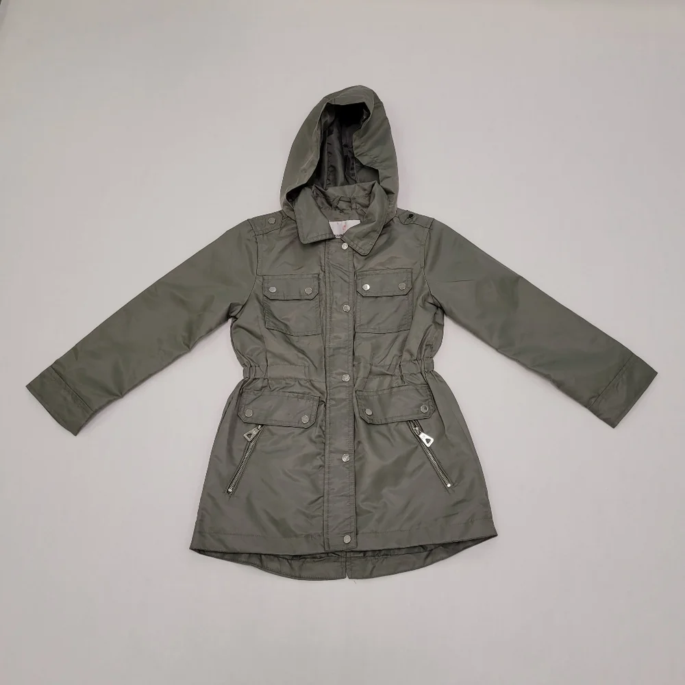 Urban Republic Girls Detachable Hoodie Rain Coat